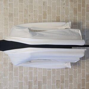 Premise Women's White Viscose Blend Long Sleeve Cardigan (Sz S)